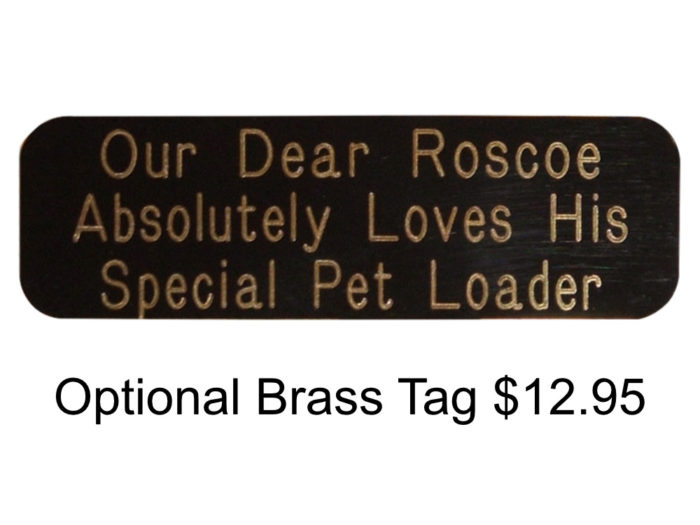 Pet Loader Brass Tag Option